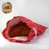 Kép 5/7 - Piros népies mintás kenyeres zsák zsinóros záródással, 1 kg-os kenyérhez – Mimóza Műhely